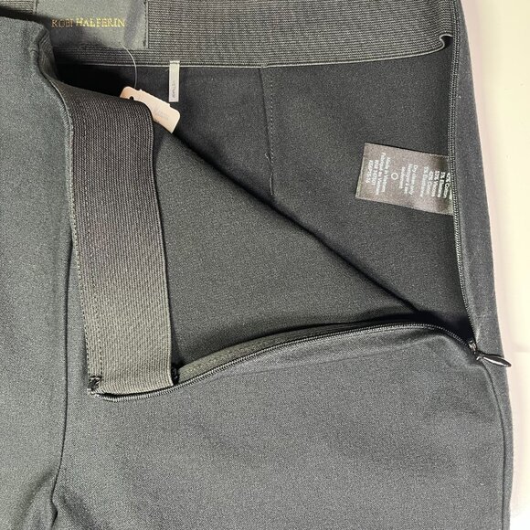 Kobi Halperin Size M? Black Cropped Pants Side Zip 30" Waist - Picture 5 of 7